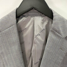 スーツ FERRAGAMO フェラガモ イタリア製 2つボタン グレー ストライプ ジャケット スラックス 古着 現状品 中古品 nn0101 187_画像4