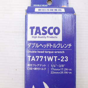 送料無料 TASCO ダブルヘッドトルクレンチ TA771WT-23 17ｍｍ×17.2Ｎ・ｍ 22ｍｍ×39.9Ｎ・ｍの画像2