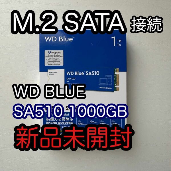 M.2 SATA 接続 WD製 SA510 SSD 1TB