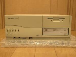 ■メンテナンス済■PC-9821 Xa10 + CPUアクセラレータ + RAM 30MB + CF(2GB) + DVD/CD + LAN + 電池新品交換