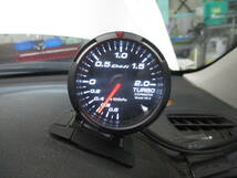 DEFI RACER GAUGE ブースト計(ホワイト/52Φ) BP5レガシィに使用_画像6