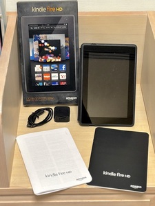 ★amazon kindle fire HDX 7 第３世代 元箱・amazonオリジナル専用ケース付★中古.初期化済