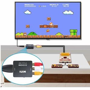 送料無料 未使用品 RCA to HDMI変換コンバーター AV to HDMI 変換器 AV2HDMI USBケーブル付き 音声転送 1080/720P切り替えの画像3
