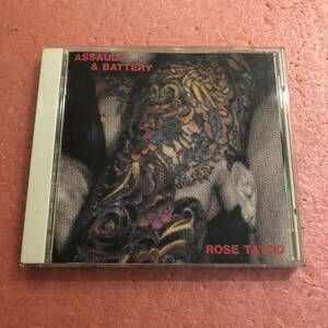 CD 国内盤 ライナー付 ローズ タトゥー アソート アンド バッテリー Rose Tattoo Assault & Battery