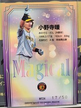 【小野寺暖、佐藤輝明、百崎蒼生、山田脩也、村上】BBM 2024　阪神タイガース ベースボールカード　インサートカード_画像2