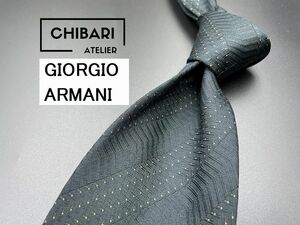 【超美品】GIORGIO ARMANI　アルマーニ　ドット柄　ネクタイ　3本以上送料無料　ブラック　0401039