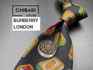 【超美品】Burberrys　バーバリー　チェック柄　ネクタイ　3本以上送料無料　ブラック　0401047