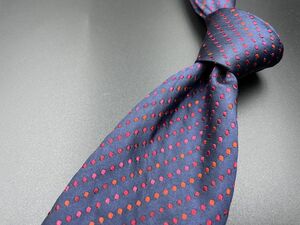 PaulSmith　ポールスミス　ドット柄　ネクタイ　3本以上送料無料　ネイビー　0402001