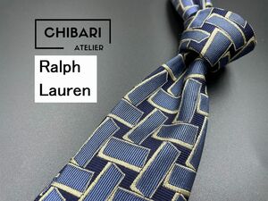 Ralph Lauren　ラルフローレン　チェック柄　ネクタイ　3本以上送料無料　ネイビー　0402040