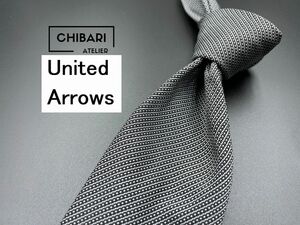 【超美品】United Arrows　ユナイテッドアローズ　ドット柄　ネクタイ　3本以上送料無料　ブラック　0402222