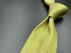 【美品】DORMEUIL　ドーメル　花柄　ネクタイ　3本以上送料無料　イエロー　0402133