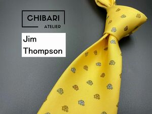 [ beautiful goods ]JimThompson Jim Thompson elephant san pattern necktie 3ps.@ and more free shipping yellow 0402163