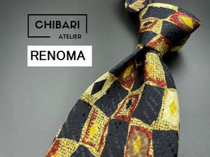  с биркой [ новый старый товар ]RENOMA Renoma точка рисунок галстук 3шт.@ и больше бесплатная доставка черный темно-синий 0403080
