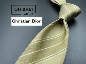 ChristianDior　ディオール　レジメンタル柄　ネクタイ　3本以上送料無料　ブラウン系　0403055