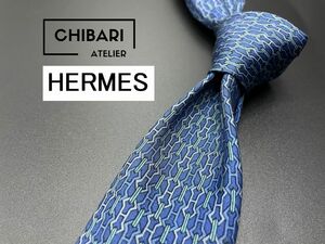 HERMES　エルメス　チェック柄　ネクタイ　3本以上送料無料　ネイビー　0404190