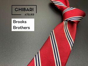 BrooksBrothers　ブルックスブラザーズ　レジメンタル柄　ネクタイ　3本以上送料無料　レッド　0501048