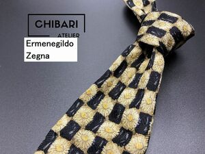 ErmenegildoZegna　エルメネジルドゼニア　ドット柄　ネクタイ　3本以上送料無料　ブラックブラウン　0501269