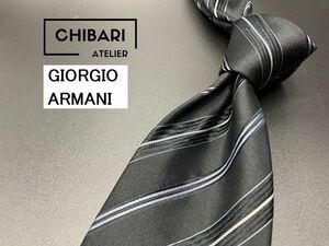 [ super-beauty goods ]GIORGIO ARMANI Armani reji men taru pattern necktie 3ps.@ and more free shipping black 0501086