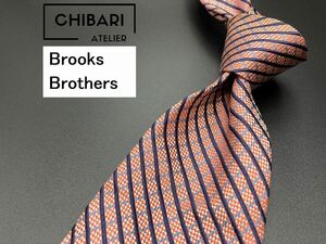 【超美品】BrooksBrothers　ブルックスブラザーズ　チェック柄　ネクタイ　3本以上送料無料　ピンク系　0501145