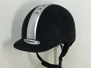 CHAMPION ventair ライディングハット ブラック サイズ 6 7/8 56cm 乗馬 ヘルメット