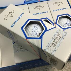 ★ 未使用 ★ Callaway SUPER SOFT SPLATTER 360 キャロウェイ スーパーソフト スプラッター360 ブルーボール 1ダース ゴルフボールの画像2