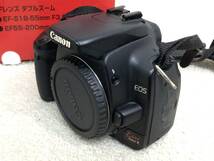 Canon キャノン EOS Kiss デジタルX ダブルズームキット KISSDXB-WKIT 通電確認済 _画像3