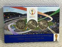 2002 FIFAワールドカップ 500円ニッケル黄銅 貨幣セット FIFA World Cup KOREA JAPAN ミントセット 記念硬貨_画像1