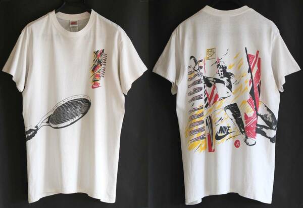 90s 銀タグ★アガシ challenge court　AGASSI チャレンジコート　ナイキ ビンテージ　NIKE VINTAGE