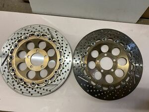  rare oil cooling the first period GSX-R750/1100(GR71/GU74) for 320 pie front disk rotor left right set floating inspection Brembo Sunstar Yoshimura 