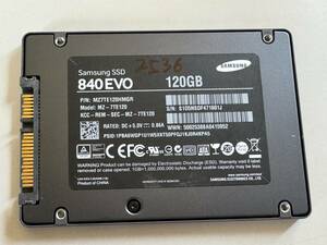 SAMSUNG SSD120GB【動作確認済み】2536　