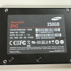 SAMSUNG【動作確認済み】SSD 250GB 3020の画像1