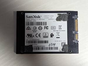 　SanDisk SSD 120GB　【動作確認済み】0314