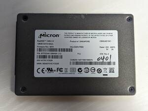 　Micron SSD 128GB【動作確認済み】0401