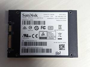 SanDisk SSD 240GB[ operation verification ending ]1621