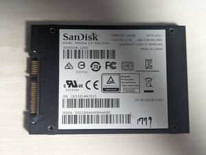 SanDisk SSD 120GB[ operation verification ending ]1779