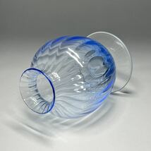 花瓶　Baccarat バカラ　アクアレーユ　ライトブルー　フラワーベース　クリスタルガラス　飾壺　花入　一輪挿し　花器　高さ11.5cm_画像2