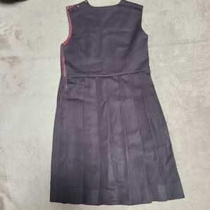 コスプレ衣装◆ 茶色ジャンパースカート ジャンスカ ポリエステル×レーヨン生地 ◆ 女子制服 通学服 指定品 本物 中学高校小学校?の画像2