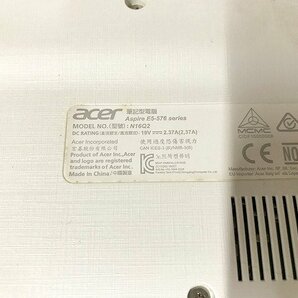 SMG42251相 Acer ノートPC Aspire E5-576 Core i5-7500U メモリ8GB HDD500GB ジャンク 直接お渡し歓迎の画像9