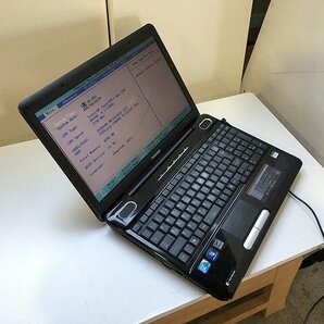 SUG36896相 東芝 ノートPC PAEX55KLTBL Core 2 Duo CPU P8700 メモリ4GB HDD320GB ジャンク 直接お渡し歓迎の画像1