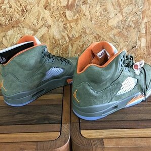 SYG43772相 ★未使用★ Nike Air Jordan 5 Retro Olive DD0587-308 29cm エアジョーダン 直接お渡し歓迎の画像5