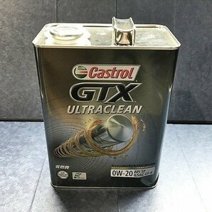 TQG44873相 ★未開栓★ Castrol エンジンオイル GTX Ultraclean 0W20 SP 4L 引取限定 神奈川県相模原市の画像1