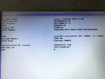 STG36963相 Lenovo ノートPC 80KU Celeron N3050 メモリ2GB eMMe64GB 現状品 直接お渡し歓迎_画像2