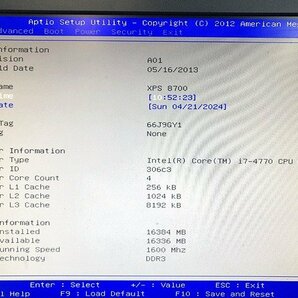 MTG18983相 Dell デスクトップPC XPS 8700 Core i7-4770 メモリ16GB HDD2TB 現状品 直接お渡し歓迎の画像2