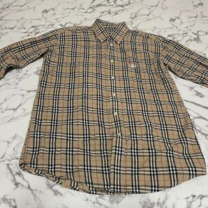 ★BURBERRY LONDON バーバリー 長袖 長袖シャツ シャツ ノバチェック チェック柄 チェック柄シャツ メンズ Lサイズの画像1