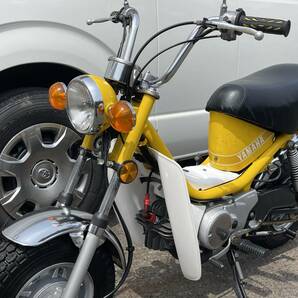 チャッピー 439 5704km ヤマハ 黄色 美車 チャピー 書付き 実働 バッテリー新品 水戸 茨城 関東の画像4