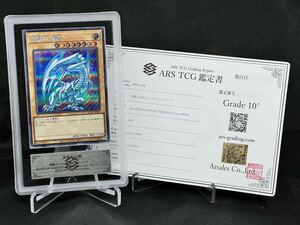 【ARS鑑定 10+】青眼の白龍 シークレットレア シク QCCP-JP001 遊戯王 PSA BGS ARS10+ 鑑定品 鑑定書付 プライド ブルーアイズ PRIDE