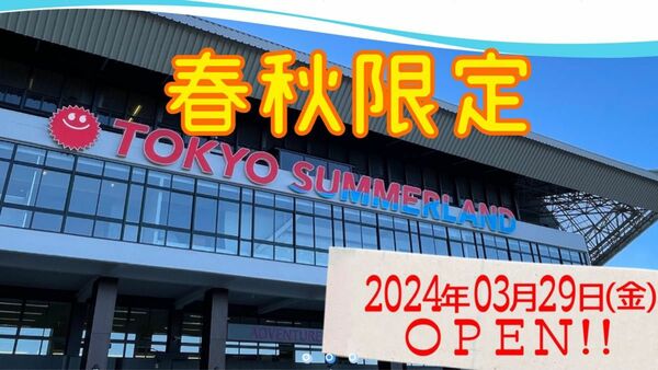 東京サマーランド、春秋限定1DAYパス 4枚チケット 優待割引クーポン券