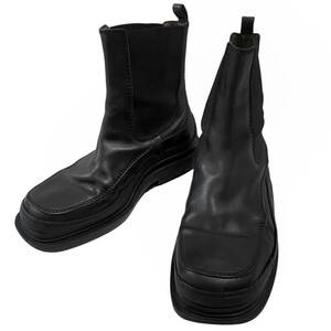 ISSEY MIYAKE MEN Issey Miyake men archive leather boots shoes original leather shoes VINTAGE Vintage ISSEI black black 42 27cm degree 