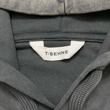 T/SEHNE ティー セーヌ FOLD-UP-FRONT OVERSIZED HOODIE フーディ パーカー 長袖 フード トレーナー スウェット シャツ トップス t sehne_画像3