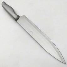 牛刀包丁 YB Stainless Steel High grade Cutlery 刃長約210㎜ 両刃 洋包丁 スライサー シェフナイフ 刃物 カトラリー【2346】_画像8